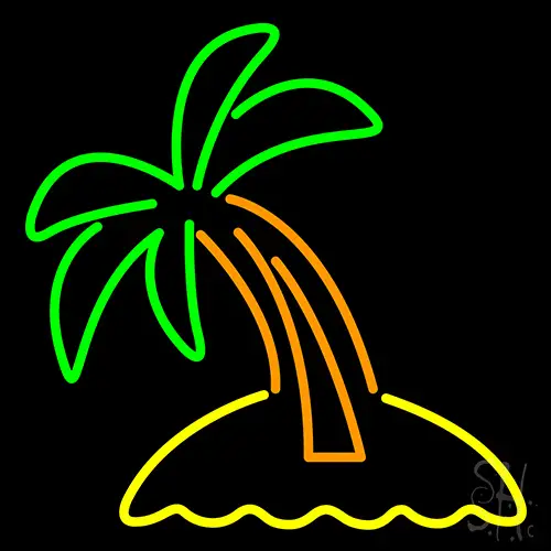 Palm Tree Logo LED Neon Sign