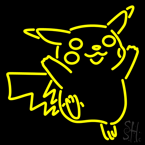 Dancing Pikachu LED Neon Sign