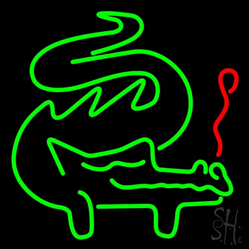 Green Dragon LED Neon Sign