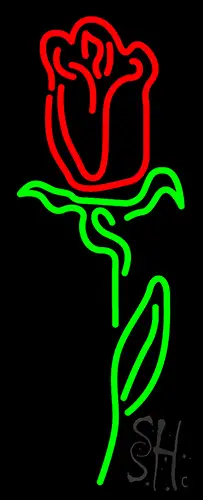 Rose Flower Logo LED Neon Sign