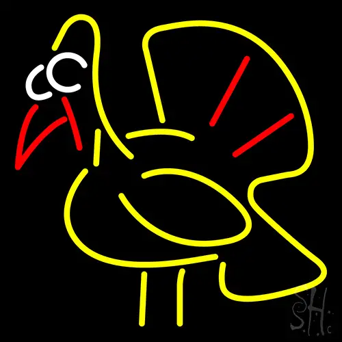 Turkey Bird Logo LED Neon Sign
