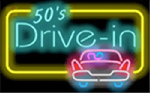 50s Drive in LED Neon Sign