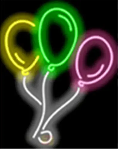 Balloons Home Game LED Neon Sign