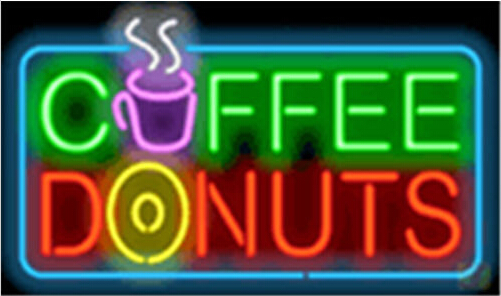 Coffee and Donuts LED Neon Sign