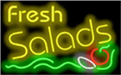 Fresh Salads Food LED Neon Sign