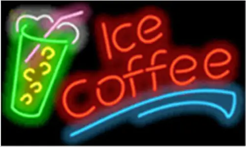 Ice Coffee Deit Catering Cafe LED Neon Sign