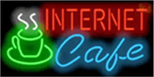 Internet Cafe Catering Cafe LED Neon Sign