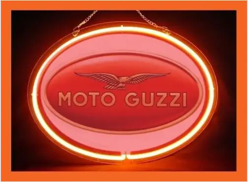 Moto Guzzi Services Parts Repair LED Neon Sign