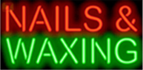 Nails and Waxing Salons LED Neon Sign