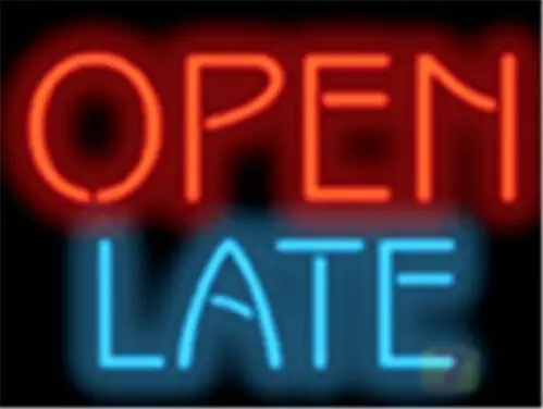 Open Late LED Neon Sign