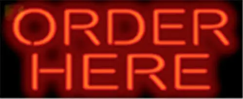 Order Here Catering LED Neon Sign