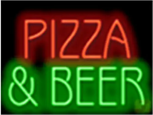 Pizza and Beer Cafe Food LED Neon Sign