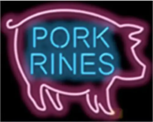 Pork Rinds Barbecue Barbeque LED Neon Sign