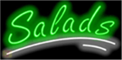 Salads Food Catering LED Neon Sign