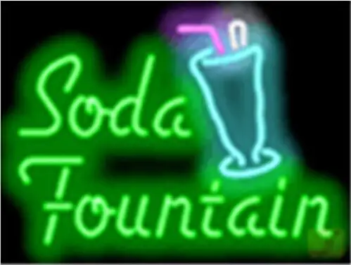 Soda Fountain Drinks LED Neon Sign