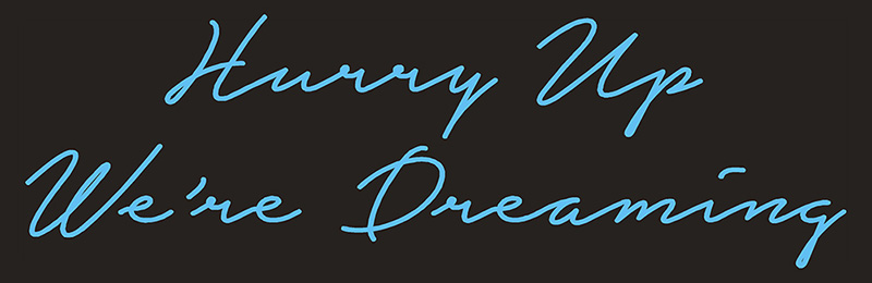 Harry Up We Re Dreaming LED Neon Sign