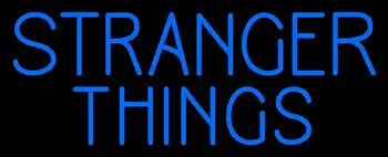 Blue Stranger Things Logo LED Neon Sign