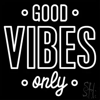 Good Vibes Only LED Neon Sign 4