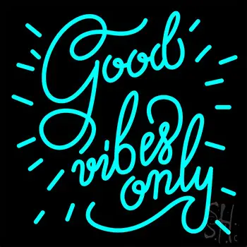 Good Vibes Only LED Neon Sign 8