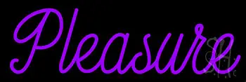 Purple Pleasure Logo LED Neon Sign