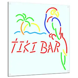 Neon Tiki Bar Sign