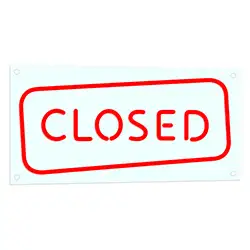 Led Closed Sign