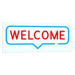 Light Up Welcome Sign