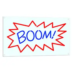 Boom LED Neon Sign