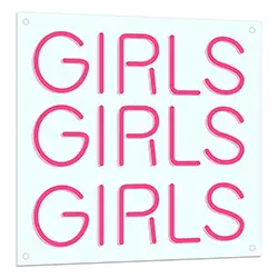 Girls Girls Girls Neon Sign