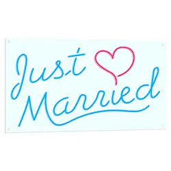 Just Married Neon LED Sign