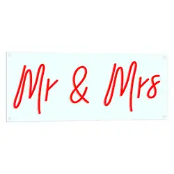 Mr And Mrs Neon LED Sign