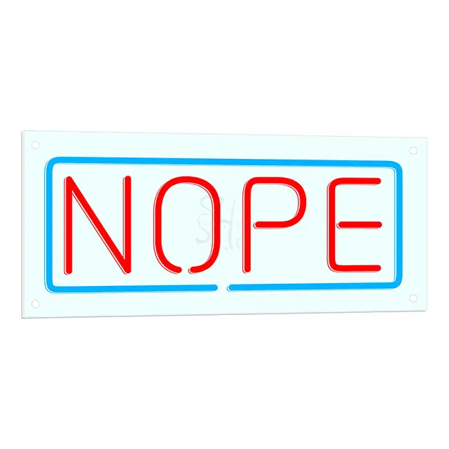 Nope Neon LED Sign