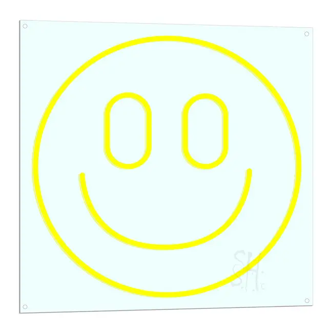 Smiley Face LED Neon Sign