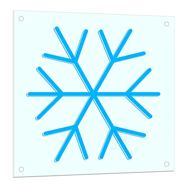 Snowflakes Neon Light Up Sign