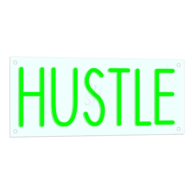 Hustle Neon LED Sign