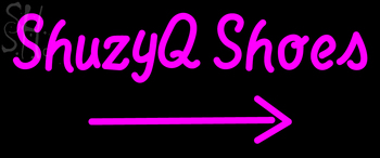 Custom Shuzyq Shoes With Arrow LED Neon Sign 1