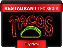 Restaurant LED Signs