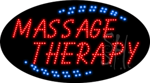 Massage Therapy Animated LED Sign