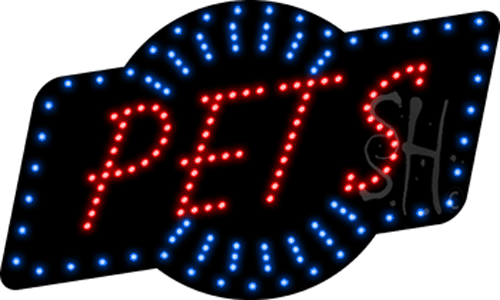 Pets Animated LED Sign