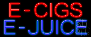 E Cigs E Juice Neon Sign