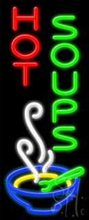 Hot Soups Neon Sign