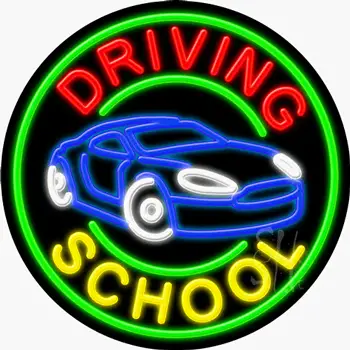 Driving School Neon Sign