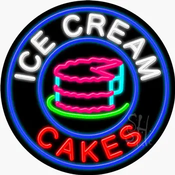 Ice Cream Cakes Neon Sign
