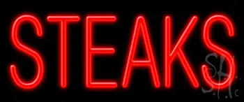 Steaks Neon Sign
