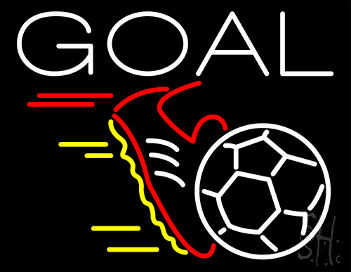 Soccer Goal LED Neon Sign