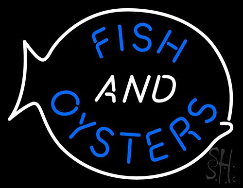 Fish Oysters LED Neon Sign