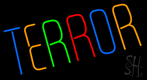 Multicolor Terror LED Neon Sign