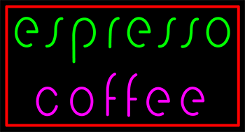 Custom Espresso Coffee LED Neon Sign 3