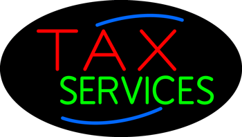 Custom Tax Service LED Neon Sign 1