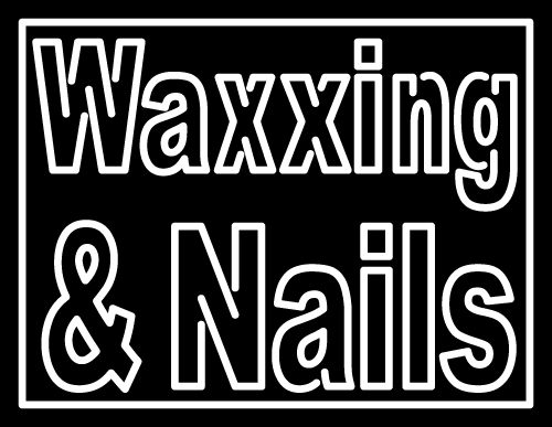 Custom White Waxxing And Nails LED Neon Sign 1
